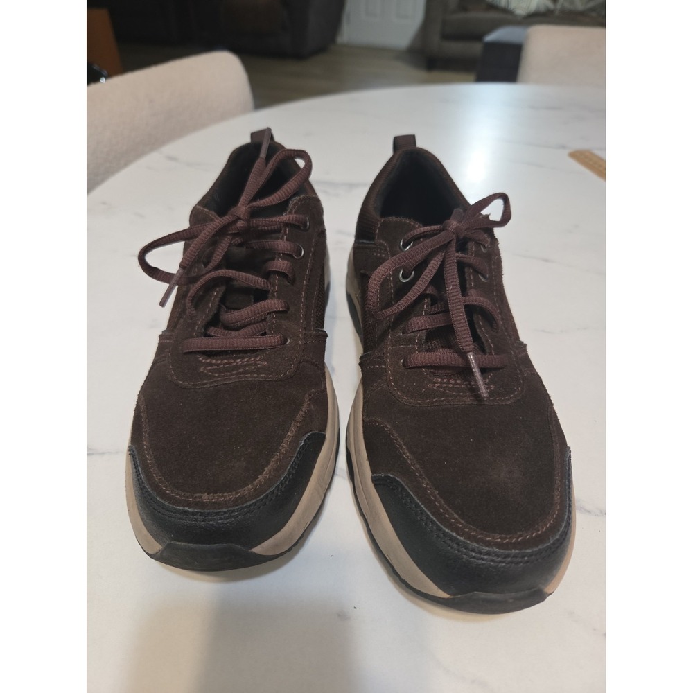Rockport Birchfield Ubal Men's Walking Shoes Brown Suede Sz 7 M